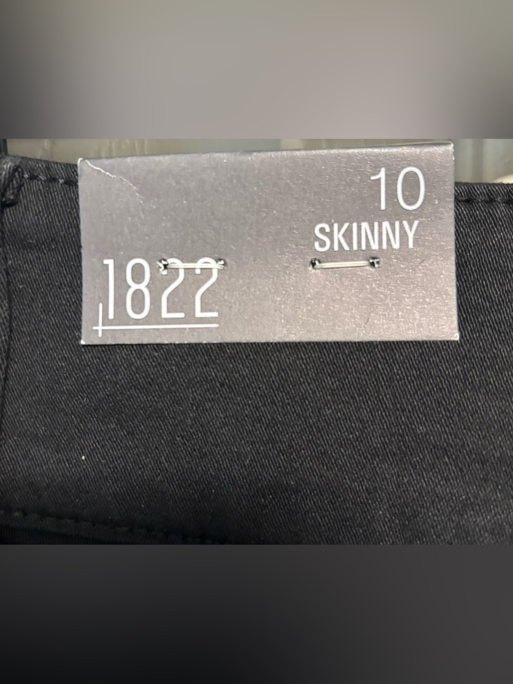 NWT 1822 Denim Skinny Black Denim Jeans - Picture 4 of 5